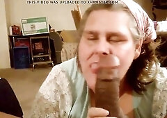 Granny sucking schlong