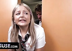 My Constricted Little Cunt Gets Pounded by a Stranger Whilst We Are Stuck in the Elevator - FreeUse