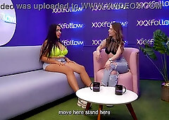Curvy Latina MILF Dani Ortiz destroys a cock while sitting in XXXfollow podcast