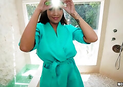 Cassidy's Big Bouncing Tits in POV Titjob action - Reality Interracial with Violet Myers and Alex Legend