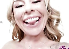 Cougar Summer Gapes For Monster Shlong After Gagging Slobber BJ