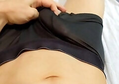 Pleasuring myself in my underwear