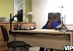 Needing a bank loan makes a stunner get off with a hung stud