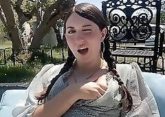 Cutie Pie Masturbating in Public Again