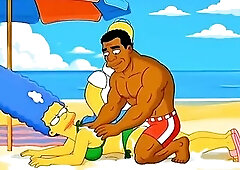 Beach Whore. Married Housewife Gets Banged On The Beach. Toon Parody. Compilation. Most excellent Toon.