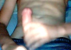 Aroused Boy Close-Up Wanking