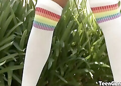 TEENGONZO Golden-Haired teen Carmen Caliento drilled by overweight penis