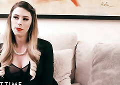 Casey Kisses lets hawt mother I'd like to fuck neighbour , Sarah Vandella in on her large secret and the two ladies begin going at it