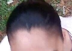 Public deep-throat adventure followed by a wild humping session