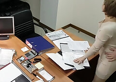 Hot Blonde Secretary Fucked By Boss In Office