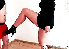 ballbusting, extreme balls kicking, cbt, balls punch, cock slapping, femdom, squeezing balls, slave, mistress, high heels, femdom ballbusting, balls s