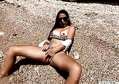 Awesome angel gal plalying with taut cunt in ****** beach in sea water until vehement climax and this risky emotions. Keys solo / fingering / masturba