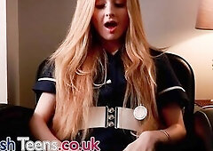 Nurse Kxtten Gets Herself Off With The Wand