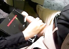 Blondi is lascivious and satisfies herself until a fucker comes.