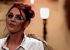 Big tits teen Scarlett Mae came and used by wet lesbian MILF Marie McCray part 2