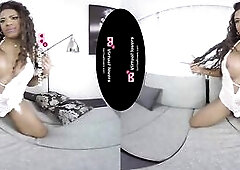 TSVirtuallovers VR - Black Transsexual toying her Booty