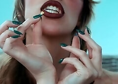 Mouth fetish, penis humiliation, giantess sex