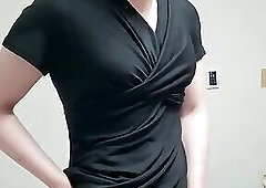 Cute asian TS Jessye Lee wanking