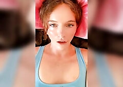 POV: wakening up with a blue eyes trans angel