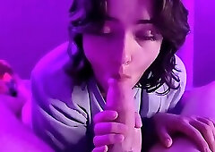 Pink Femboy Blow Job