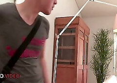 Passionate Asian Teen Kneeling for a Steamy Blowjob Experience