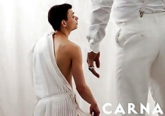 Austin Young, the timid college cutie, gets dominantly impregnated by the divine daddy, legrand wolf