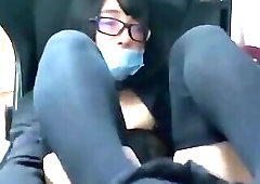 Tina Tan watches porn and playing with self