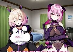Three women with big tits in a vampire fantasy roommate scenario