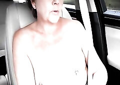 Exhibitionist mother I'd like to fuck's Topless Car Dare