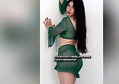 Sexy Crossdresser In Green Lingerie