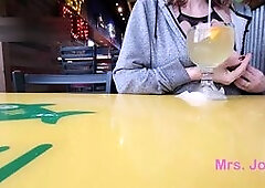 I Play With My Tits in Public at the Bar and Get Caught With My Nipples Out Twice Exhibitionist