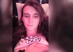 Trans Beauty flashes her dick at u