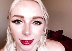 Face Fetish JOI Student Seduces Professor With Red Lipstick And Sugar-plum On FaceTime - Remi Reagan