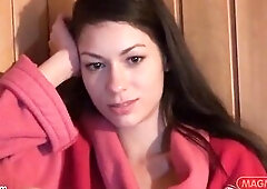 Youthful Gal Gets Excited in the Sauna and Does It to the Old Man