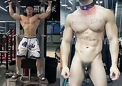 Chinese Muscle Boy Doggie Slave Training
