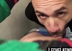 Cute Latin dude's first gay sex tape: blowjobs, barebacking, and facials