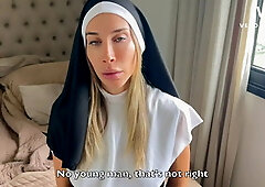 This Big-ass Nun will Do Whatever It Takes to Restore the Faith of This Gifte...