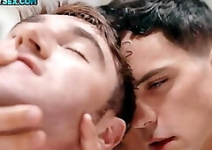 Gay doctor anally fucks muscular patient in doggystyle