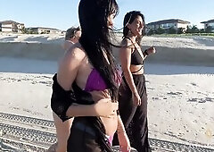 That walk exposed with my allies on the beach, the boyz very lewd to watch us stripped sunbathing. www.cassianacosta.com