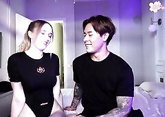 Cute Oriental Man Gets a Intimate Russian Lesson and Awesome Sex From Polly Yangs