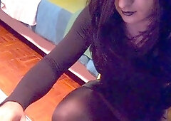 domina TixaDoll - smoking and masturbating