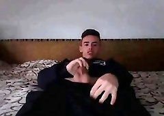 Twink With Big Cock Showing And Spankin