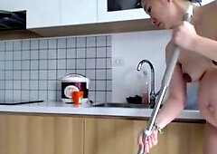 Asian pregnant milf creaming and squirting