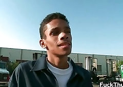 Thug get sfucked up the anus outdoors