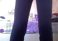 Dance cameltoe pants.