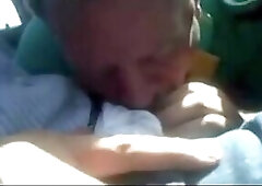 dad sucked by a stranger in his car