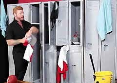 Caught Jacking In The Locker Room - Jackson Cooper & Bennett Anthony
