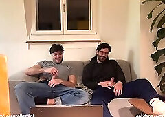 My straight friend jerked me off for the first time