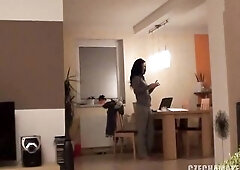 czech , amateur, Czech Amateurs - Playful in a jacuzzi, brunette hair, pov, jizz flow