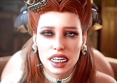 Cartoon adventures with Anna Henrietta and Lae'zel featuring big tits and some intense action